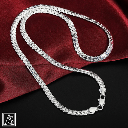 ASIL STORE 20-60cm 925 sterling Silver - Necklace Chain For Woman Men Fashion Wedding Engagement Jewelry Model number : 102