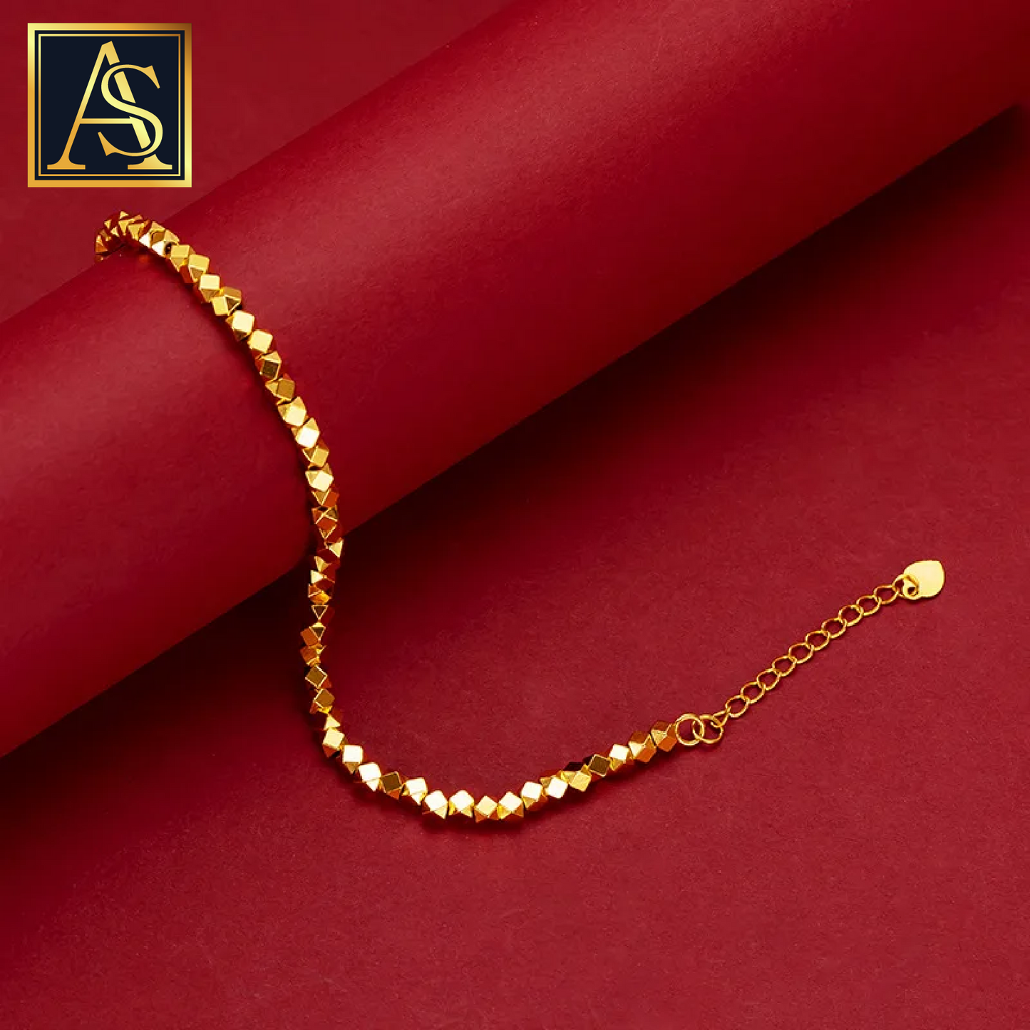 ASIL STORE : Beauty Bracelet 18K Real Gold Chain for Women Fashion Pure Adjustable Chain for Women Fine Jewelry Gift Model number : 303