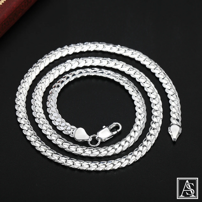 ASIL STORE 20-60cm 925 sterling Silver - Necklace Chain For Woman Men Fashion Wedding Engagement Jewelry Model number : 102