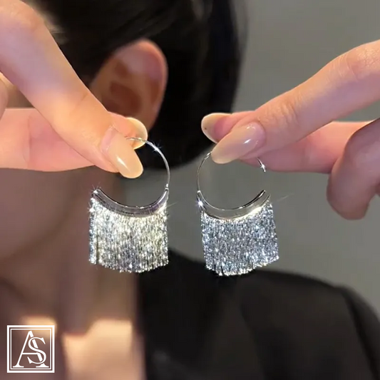 ASIL STORE 925 Silver -  Princess Design -  Golden Silver Color Earrings Party Jewelry Beautiful Gift
Model number : 202