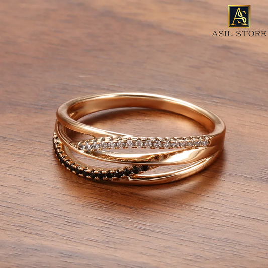 ASIL SRORE : 18k rose gold ring for women with 1 carat natural diamonds with diamond jewelry
Model number : 404